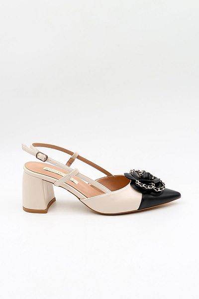 KRISTE BELL Imported Rose Buckle Evening Dress Shoes Kb2201 White Skin