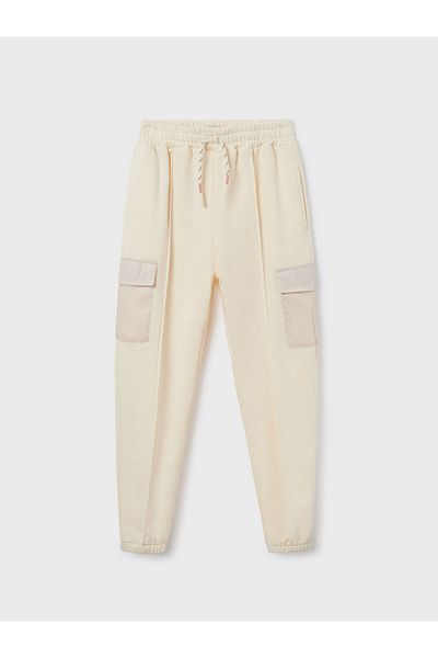 MAYORAL Pantaloni din material textil pentru fete mayoral 6585 bej