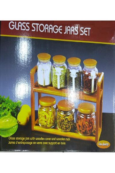 rexa GLASS STORAGE JARS SET