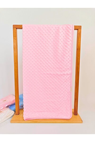 Bebella Pink Chickpea Double Layer Baby Girl Blanket Swaddle 100% Cotton Multi-Purpose Cover Seasonal 90X85Cm