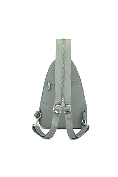 SMART BAGS Krinkıl Kumaş Kadın Sırt Ve Göğüs Çantası BC 1237 - Koyu Yeşil