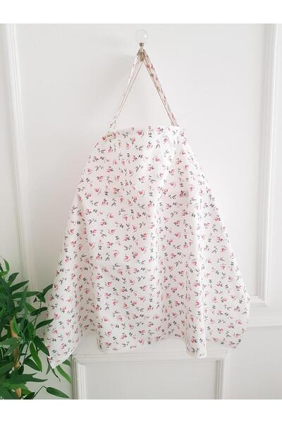 ilkimbebe مريلة للرضاعة الطبيعية مزينة بالزهور، غطاء - 70 × 100 سم، للأم والطفل