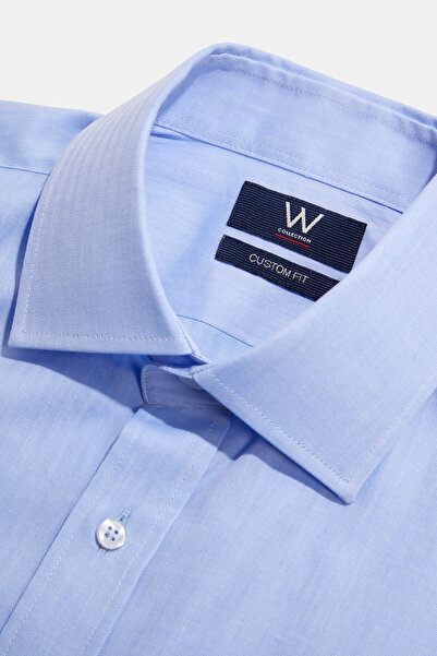 W Collection MAVİ UZUN KOLLU GÖMLEK
