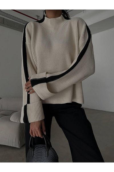 NZL TEKSTİL Dgn's''Italy Collection'' Women's Intersy&Selani̇k Knitted Knitwear Sweater