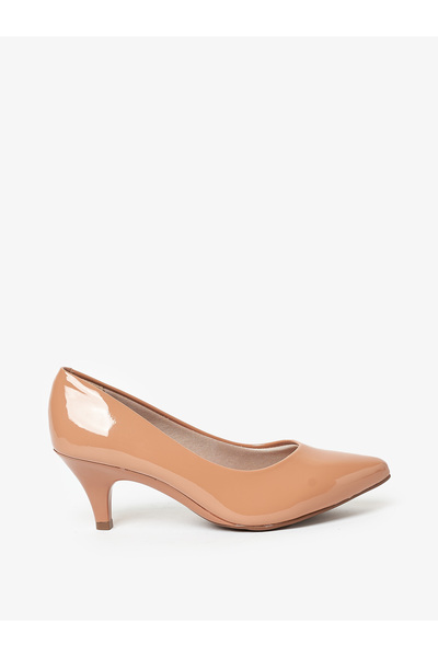 Beira Rio حذاء نسائي بكعب منخفض بيج | صنع في البرازيل