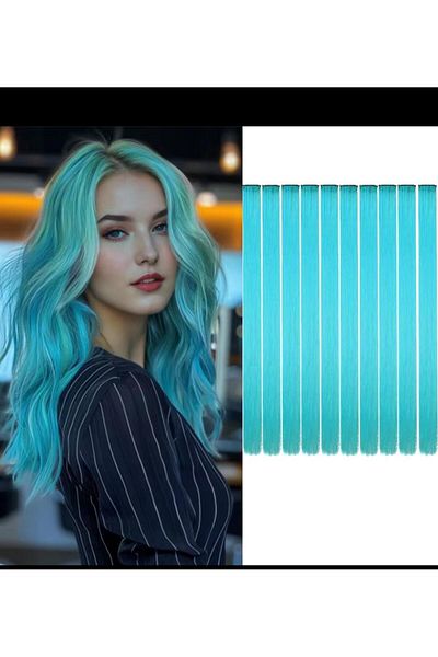 AresTokaAksesuar Solid Color Snap Clip Side Hairpiece Hair Accessory Tinsel Hair