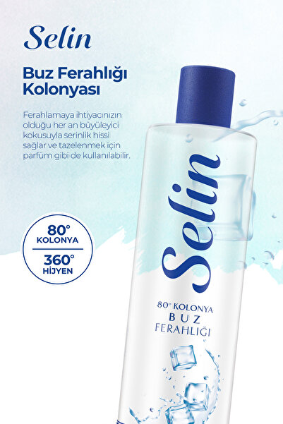 Selin Parfümlü Kolonya Buz Ferahlığı 400 ml 2'li Set