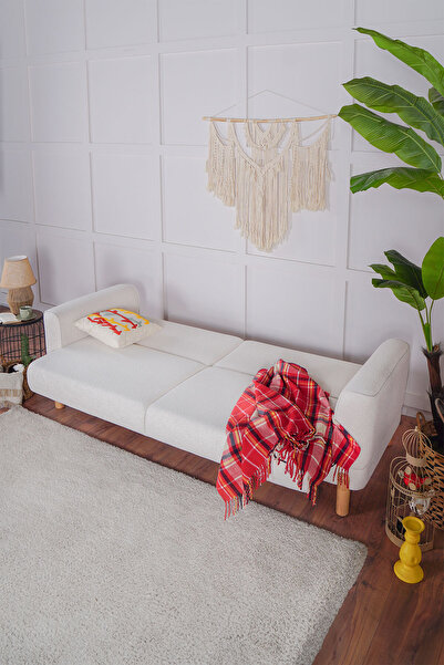 Kilim Mobilya Bohera Bohem Koltuk Takımı Yüksek Ayaklı 3 3 1 Krem