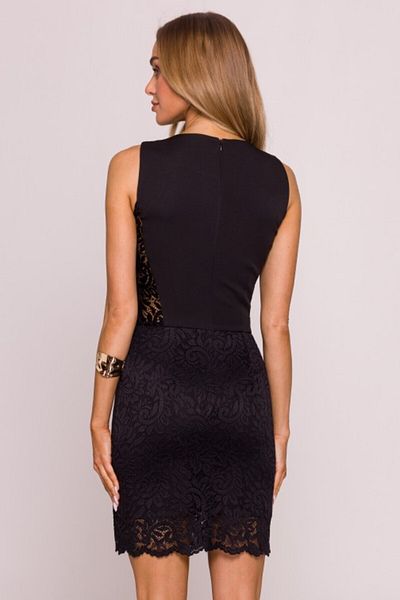 Made of Emotion ROCHIE MINI CU PANOURI DANTELA