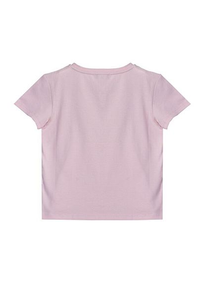 United Colors of Benetton Tricou cu logo Bnt pentru fetiță - roz