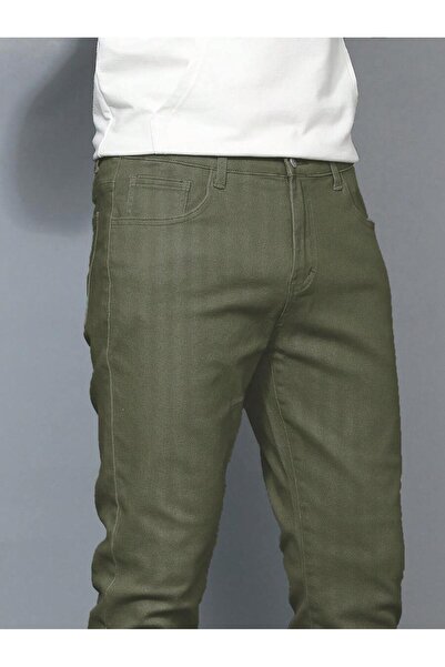 WKM بنطلون جينز رجالي ذو قصة عادية وقصة عادية