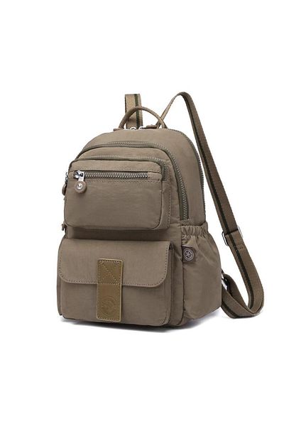 SMART BAGS Crinkle Fabric Waterproof Women's Backpack Bc 3168 - Light Brown