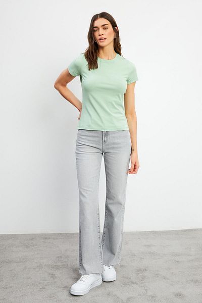 VENA Γυναικείο μπλουζάκι Rachel Çağla Crew Neck Slim Fit Basic - 200382-202