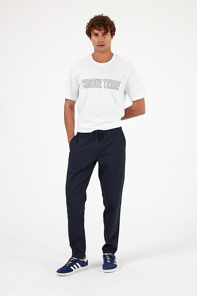 VENA Ανδρικό έξυπνο παντελόνι Alfred Navy Blue με ελαστική μέση