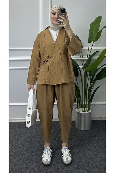 bybaharoz Linen Pinterest Suit Set