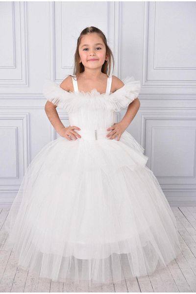 miaras baby Girl's Evening Dress with Tarlatan