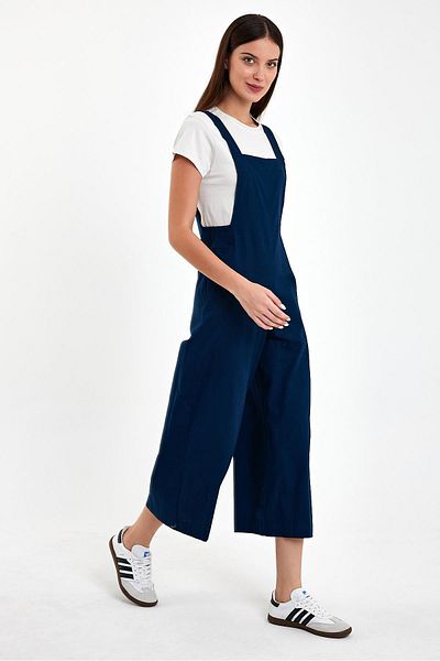 VENA Cessy Women's Jumpsuit - Navy Blue, Sleeveless, Lyocell