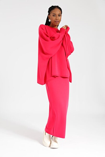 Suede Style 30240 - Stylish Comfortable Casual Knitwear Skirt Women's Set