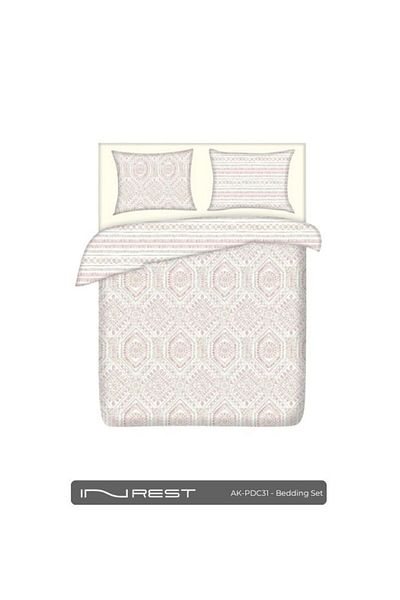 INREST Calista Duvet Cover Set (Without Filling) Cotton 100% King Size 230x250 cm - 3 Pieces