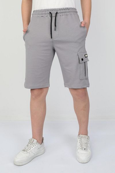ASYAKİDS CLUB Boy's Summer Combed Cotton Sports Capri Shorts with Pockets