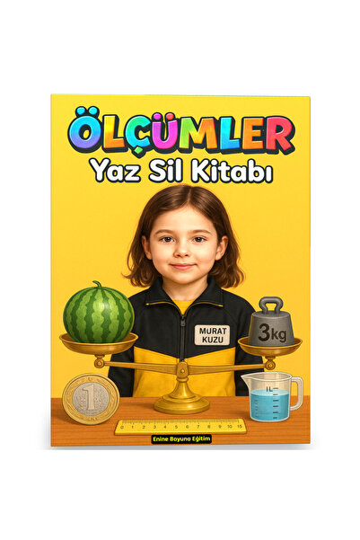 Enine Boyuna Eğitim كتاب القياسات YAZ-SIL لمرحلة ما قبل المدرسة والصف الأول