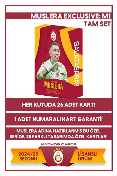 Galatasaray Fernando Muslera Exclusive: Fm1 Full Set Collection Cards - Box