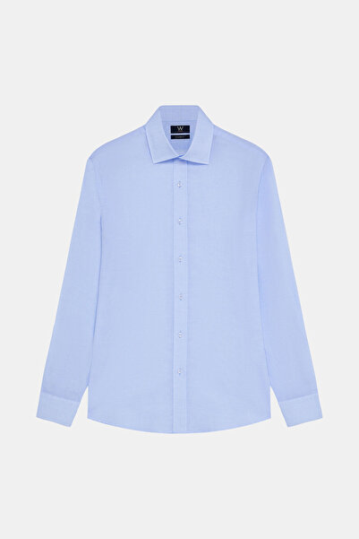 W Collection MAVİ UZUN KOLLU GÖMLEK