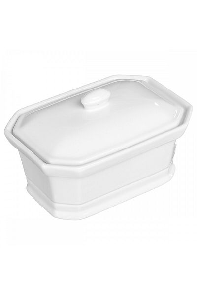 Secret de Gourmet Terine bowl, porcelain, white, 17 x 12 x H 11 cm