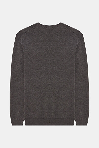 W Collection Gray Melange Polo Neck Long Sleeve Sweatshirt