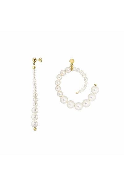 ohmygod jewelry Silver Pearl Earrings and Gold Plated Silver Accessories – Helga