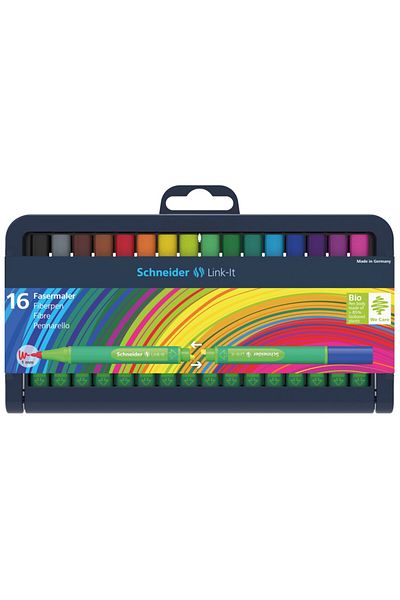 SCHNEIDER Set de agrafe Schneider Link-It Liner 1,0 mm, 16 culori