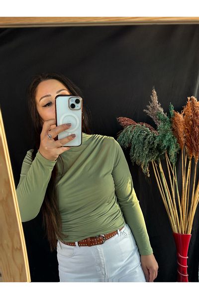 Shopriva Trend Drawstring High Neck Blouse