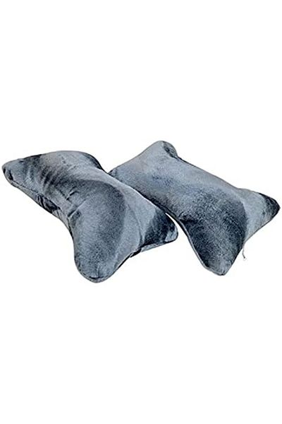 Generic Pack of 2 Car Neck Pillows – Soft, Breathable Headrest Cushions for Travel, Car Seats & Home Use