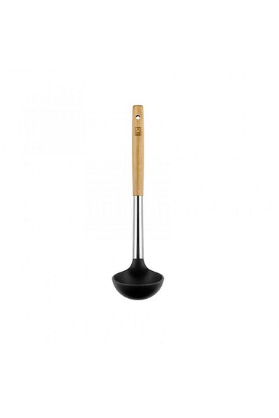 Bra Market Ladle, Wooden Handle, Silicone Head, 35 X 5 Cm