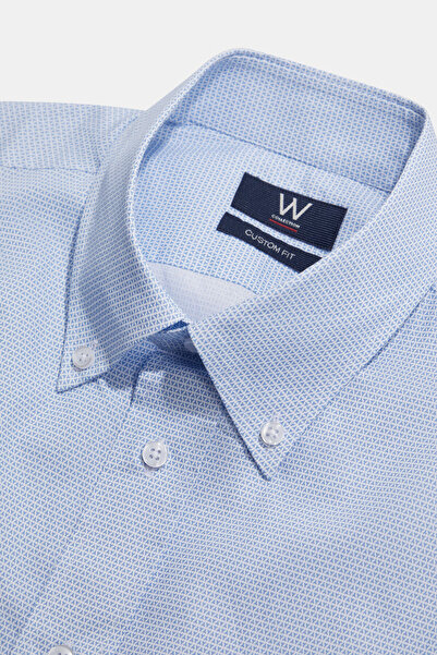 W Collection White Long Sleeve Flower Printed Shirt