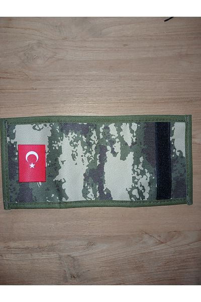 Onartem Unisex Green Military Wallet with Neck Strap