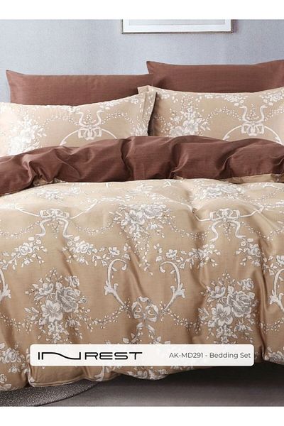INREST طقم غطاء لحاف فردي من تومتون (بدون حشوة) قطن 100% مقاس فردي 160×230 سم - 3 قطع