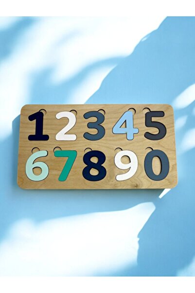 Mind of Toys Ocean Number Puzzle, Wooden Insert-And-Go Puzzle, Colorful Educa...