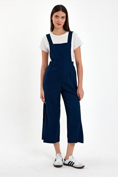 VENA Cessy Women's Jumpsuit - Navy Blue, Sleeveless, Lyocell