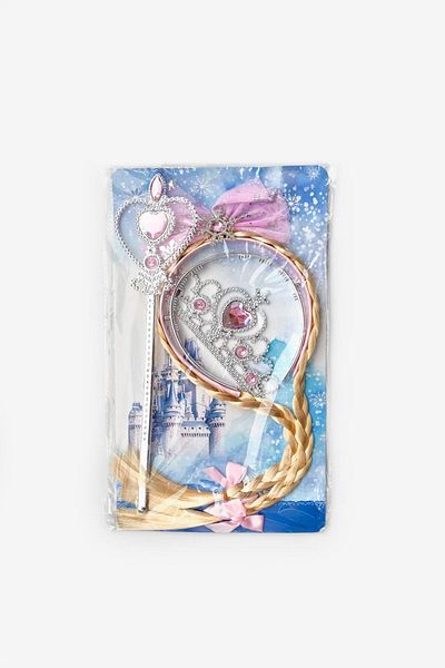 Le Mabelle Pink Elsa Model Girl's Staff Crown Set