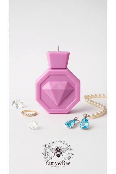 YAMYBEECANDLES PEMBE ÇİLEK ESANSLI PARFÜM MUM