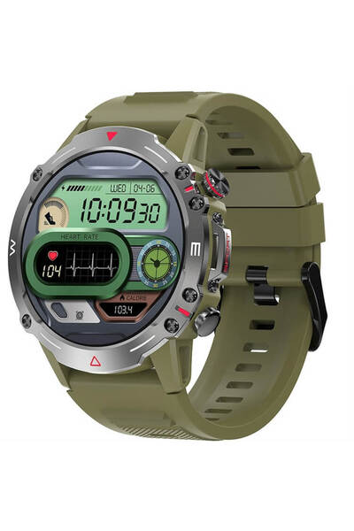 ideal STORE Smartwatch DiscoverWatch® idealSTORE, AMOLED 1.43 HD, Call Pickup, Notifications, AI Voice, Green C