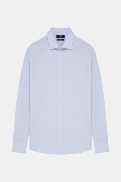 W Collection MAVİ UZUN KOLLU GÖMLEK