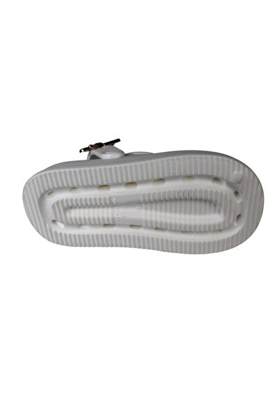 Akınal Bella Akinalbella Black White Grey Women's Stoned Sea Pool Plage Casual Backstrap Slippers Heel Height 4