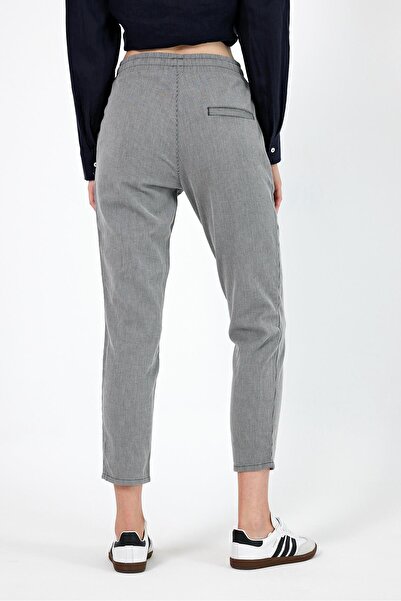 VENA Pantaloni de damă Alian cu dungi negre - cu talie elastică