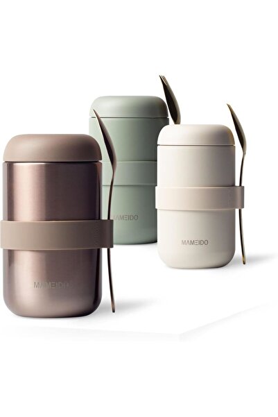 MAMEIDO Termal Gıda Kabı,1 Adet,500 ml | Paslanmaz Çelik, Sızdırmaz, Soğuk & ...