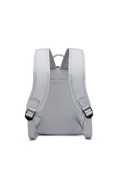 SMART BAGS Small Size Crinkle Fabric Women's Backpack Bc 3179 - Light Gray