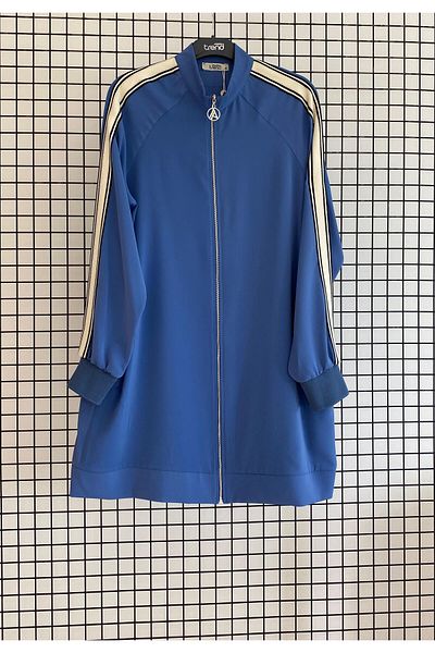 Armine Trend Boydan Μανίκια με φερμουάρ Ribbed Tunic-μαύρο 25yt414