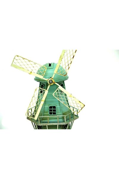 ECOME Vintage Trinket Piggy Bank Windmill - Decorative Metal Gift