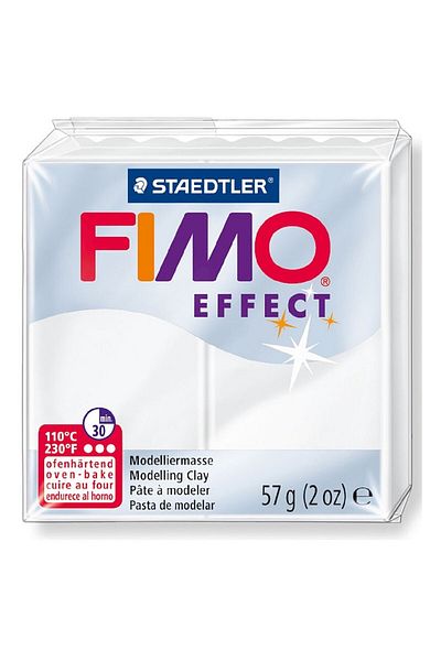 Bafimo FIMO Effect Modeling Clay 57g Translucent White